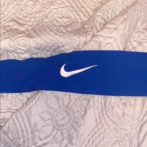 nike blue tie headband